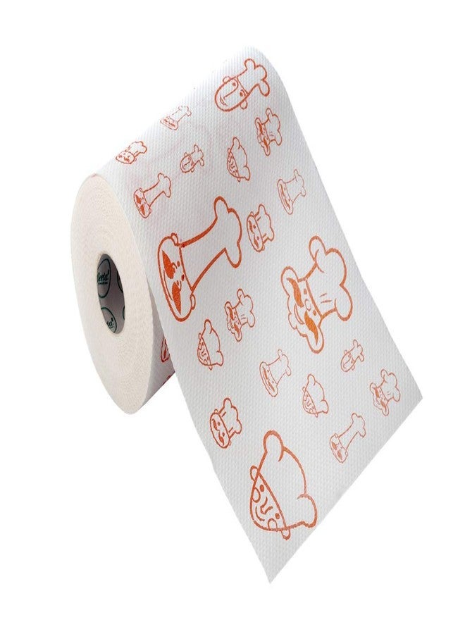 Beeta Kitchen Towel Paper Roll Stand- Kitchen Dispensor with Free Printed Roll 95 Pulls x 4 Ply ptd with Stand (Any Design)- 100% Natural Celluose Fiber - Image 3